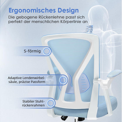 Ergonomischer Bürostuhl mit Lendenwirbelstütze, Testsieger