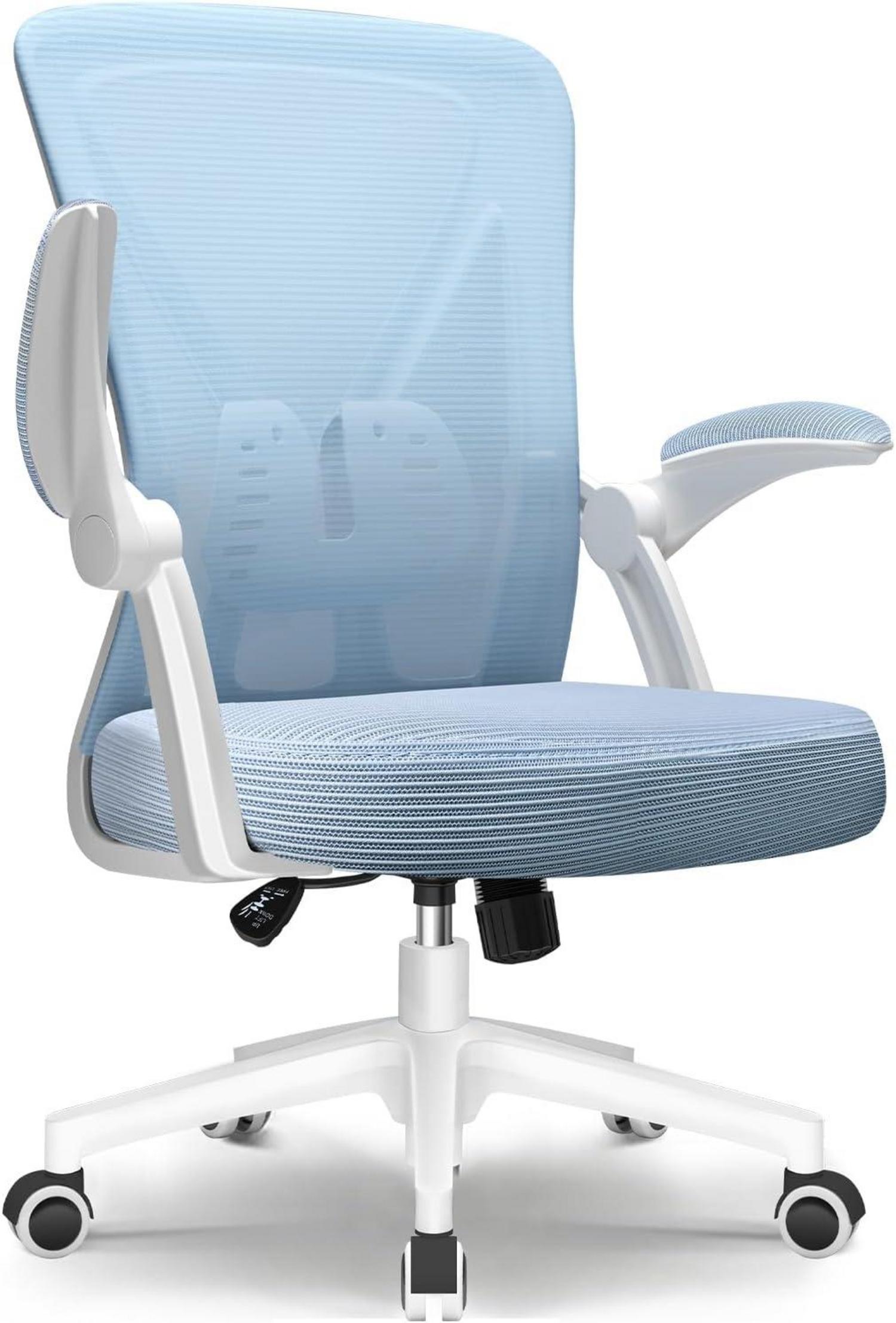 Ergonomischer Bürostuhl mit Lendenwirbelstütze, Drehstuhl und