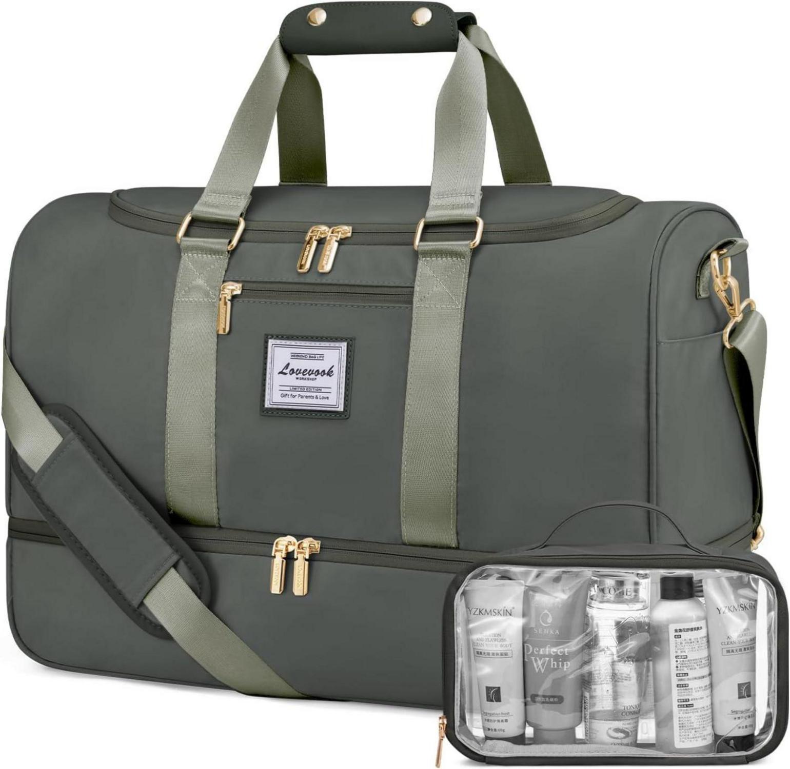 Sporttasche Damen Weekender mit Schuhfach Nassfach Lovevook Handgepäck