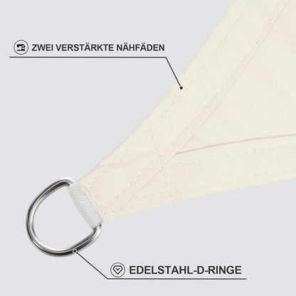 Wasserdichtes Sonnensegel 4x5m Helles Khaki mit 95% UV-Schutz
