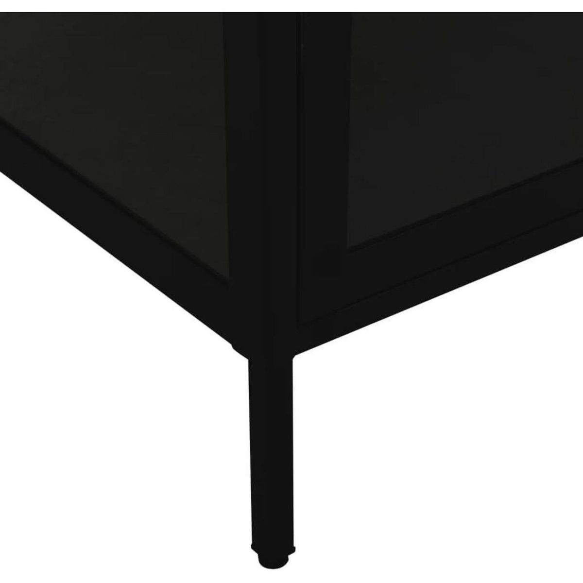 Glasvitrine mit 4 Fächern – Highboard 90x40x180cm