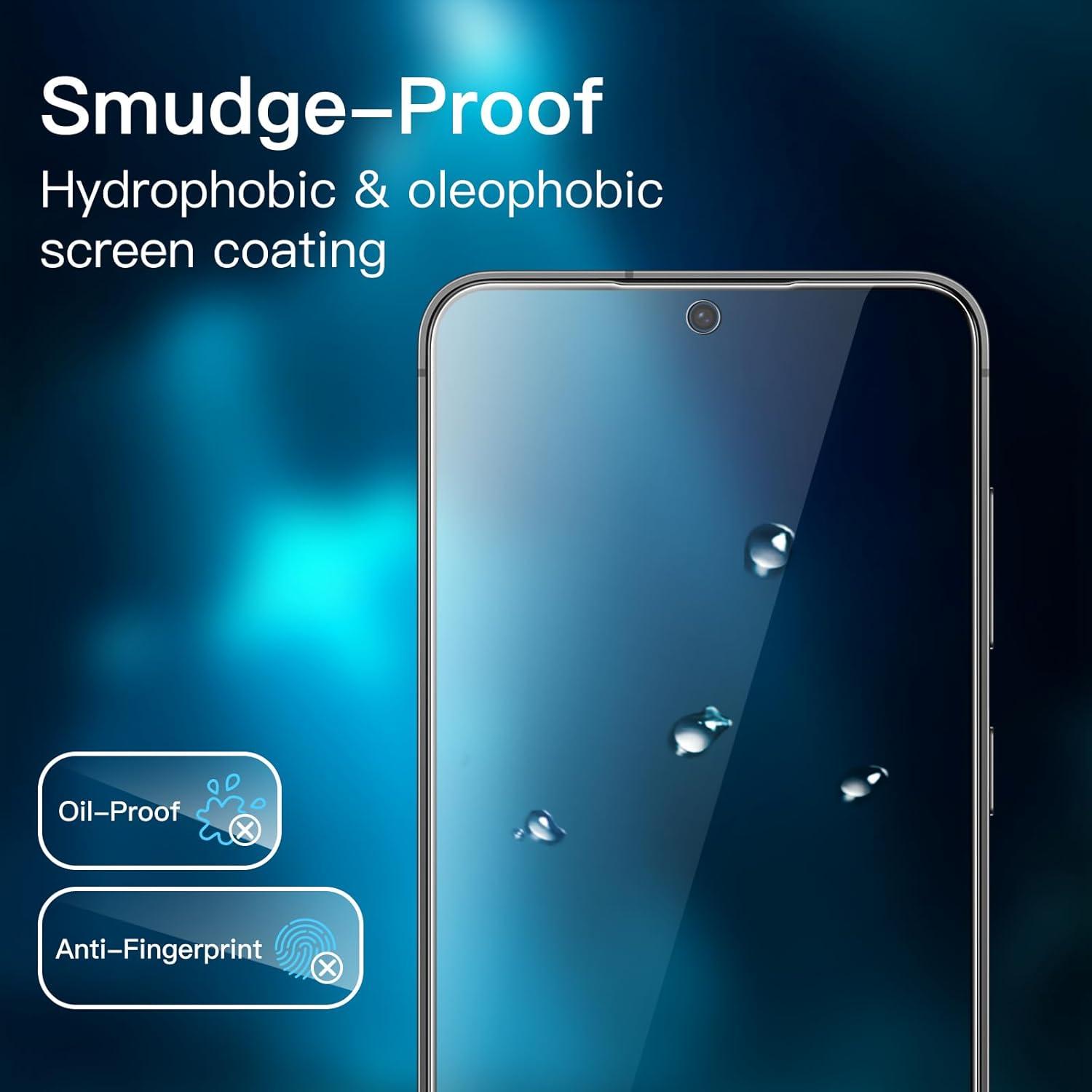 Schutzfolie Samsung Galaxy S24 FE 2 Stück 9H Displayschutz Fingerabdruck Öldicht