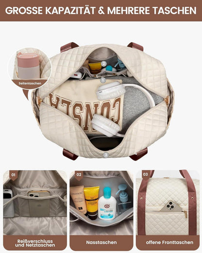 LOVEVOOK Reisetasche Damen Weekender Sporttasche Handgepäck Flugzeug Krankenhaustasche,Duffel Bag für Reise Sport