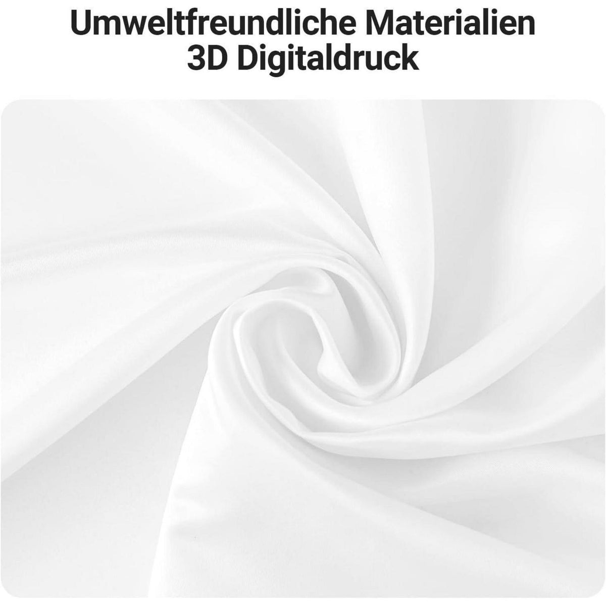 Weißer Duschvorhang 80x180cm mit Haken & Antischimmel Beschichtung