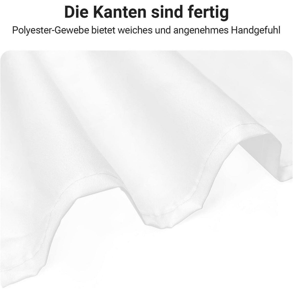 Weißer Duschvorhang 80x180cm mit Haken & Antischimmel Beschichtung