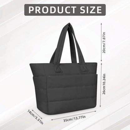 Aucuu Puffer Schultertasche Damen, Große Umhängetasche mit