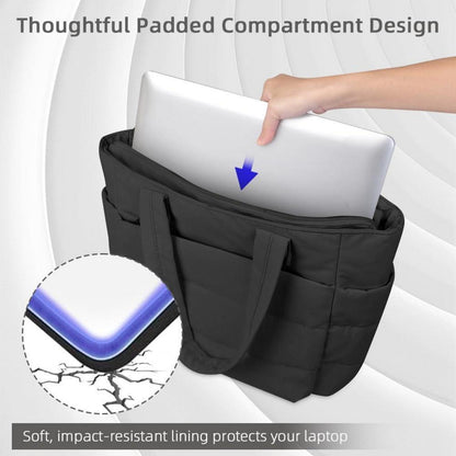 Aucuu Puffer Schultertasche Damen, Große Umhängetasche mit