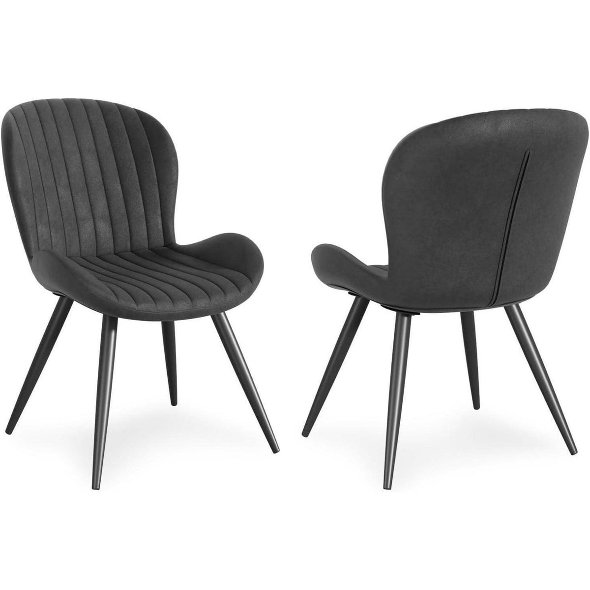 Esszimmerstühle 6er Set – Ergonomisch & Wasserdicht Schwarz