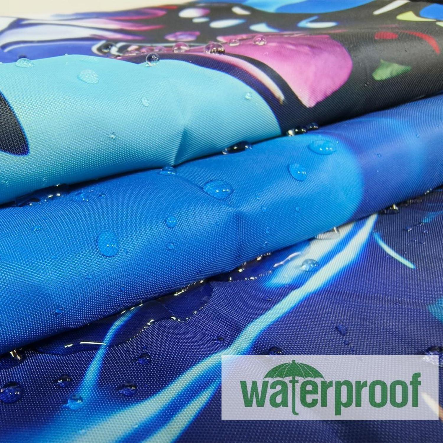 Wasserdichter Duschvorhang 150x180 mit buntem 3D-Motiv