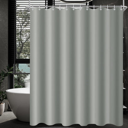 Duschvorhang Grau 150x200cm Antischimmel Textil Wasserabweisend
