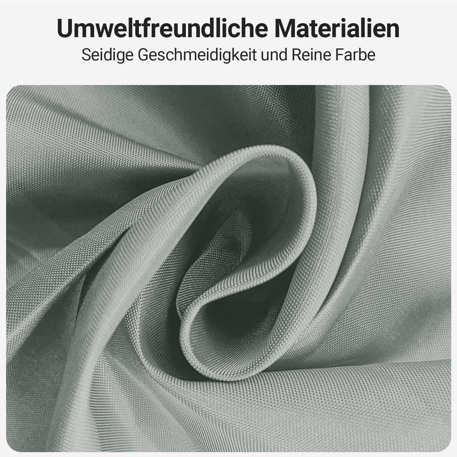 Lerores Duschvorhang 150x200cm Grau, Wasserdicht, Antischimmel, Waschbar, Polyester Stoff