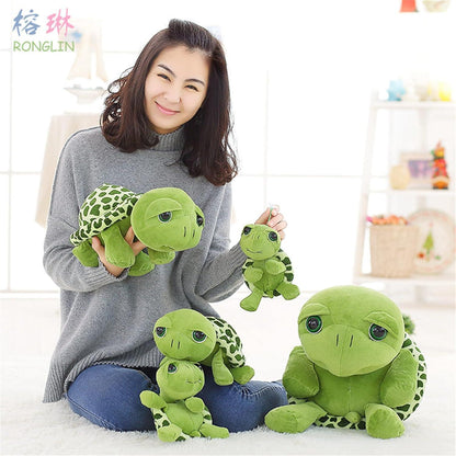 Große grüne Schildkröte Plüschtier - 60cm, Kuscheltier Geschenk