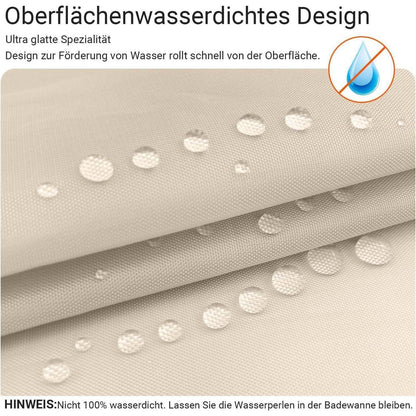 Duschvorhang 90x90 cm Beige Polyester Wasserabweisend