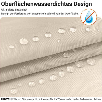 Duschvorhang 90x90 cm Beige Antischimmel Polyester