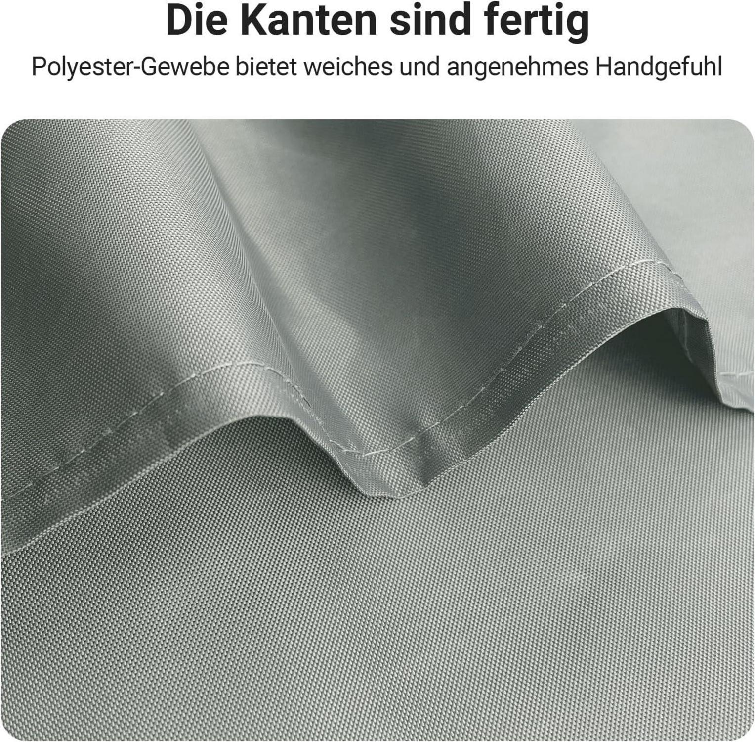 Duschvorhang 120x200cm Grau Antischimmel Stoff Wasserabweisend