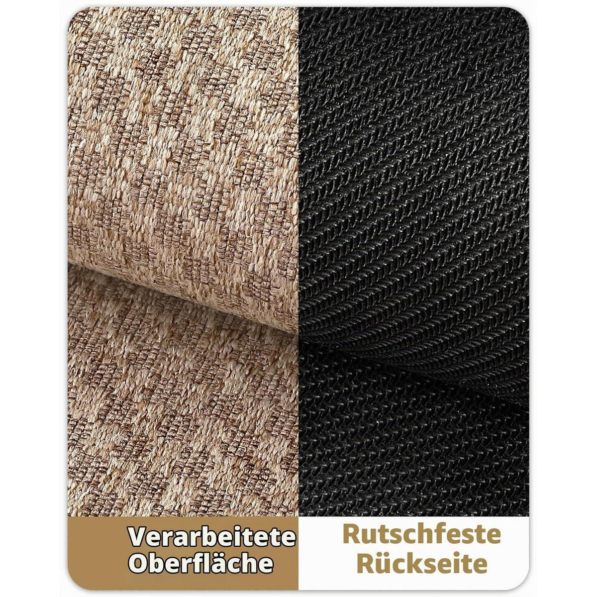 Schmutzfangmatte Khaki Gitter 120x180cm – Fußmatte für Innen