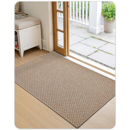 Schmutzfangmatte Khaki Gitter 120x180cm – Fußmatte für Innen
