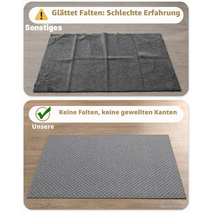Graue Gitter Fußmatte Innen 80x120cm - Schmutzfangmatte