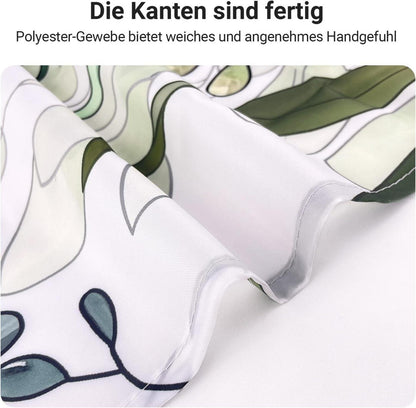Grüner Duschvorhang 300x200cm Textil Antischimmel Ösen - Waschbar