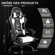 Ergonomischer Gaming Stuhl mit Massage und 150kg Kapazität