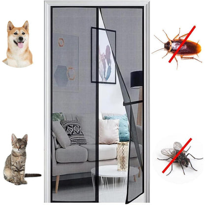 Fliegengitter Balkontür Magnet 110x195cm – Insektenschutz ohne Bohren