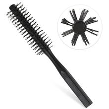 Kleine Holzgriff Lockenbürste Nylonborsten Haar Styling