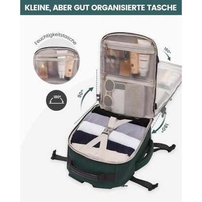 Handgepäck Rucksack 40x20x25, Reiserucksack 14 Zoll