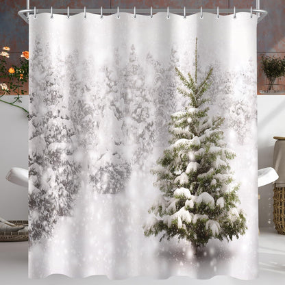 Duschvorhang Weihnachtsbaum Textil Anti-Schimmel 180x200cm