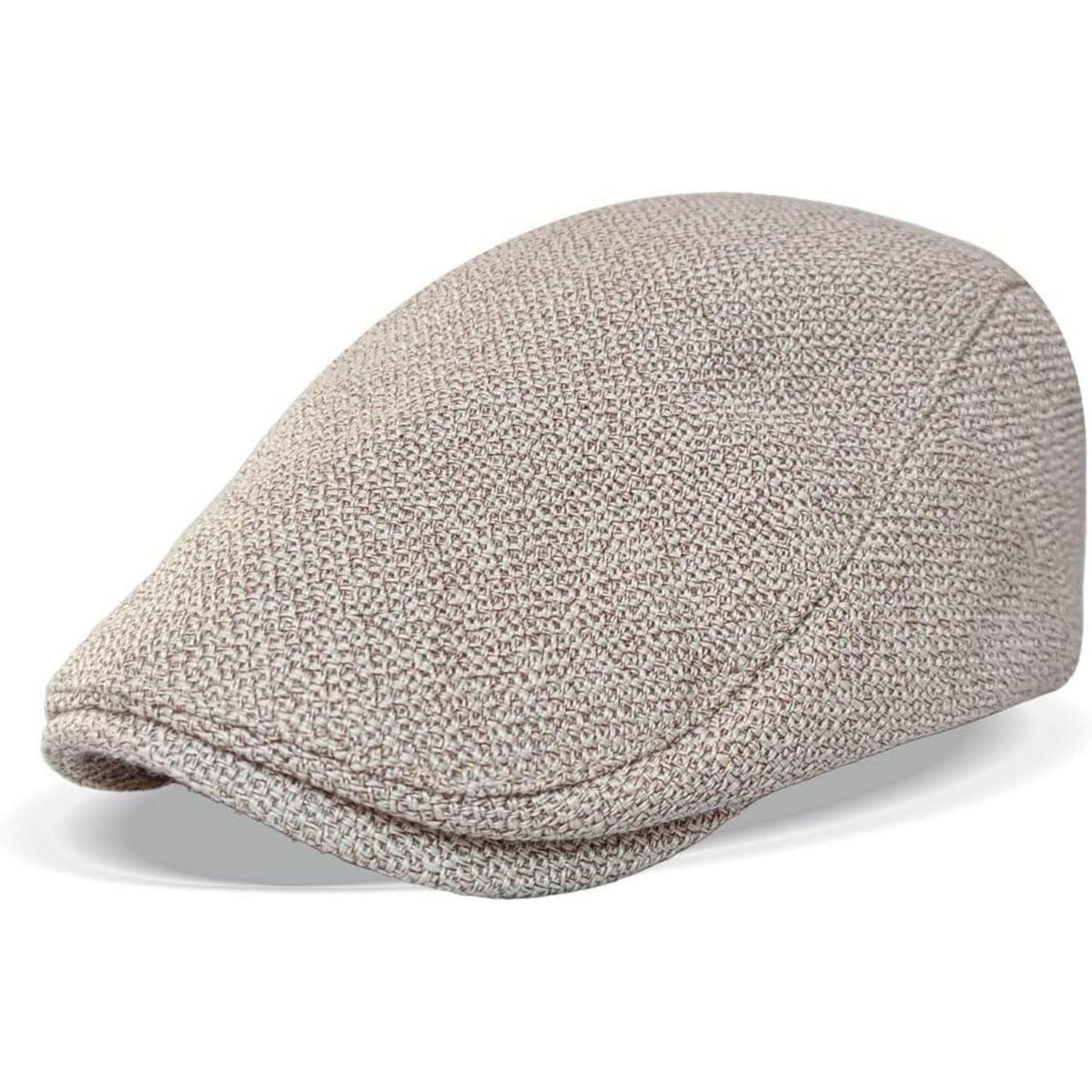 Leinen Schiebermütze Herren mit Futter – Sommer Flatcap Khaki