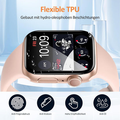 2er Pack Panzerglas Displayschutz für Apple Watch 40mm