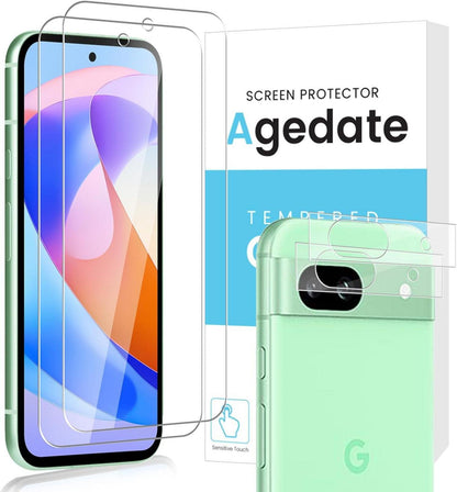 Panzerfolie Google Pixel 8A Schutzglas Kamerafolie Ultra-HD 2+2 Stück