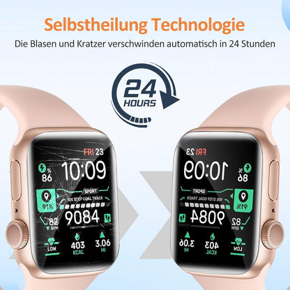 Displayschutzfolie Apple Watch 6 44mm Panzerfolie 4 Stück Blasenfrei