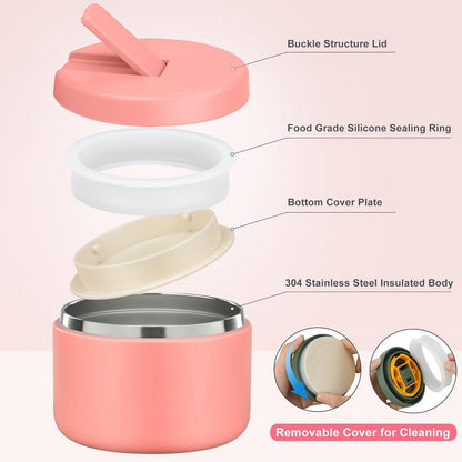 Isolierter Edelstahl-Thermobehälter für Essen 350ml mit