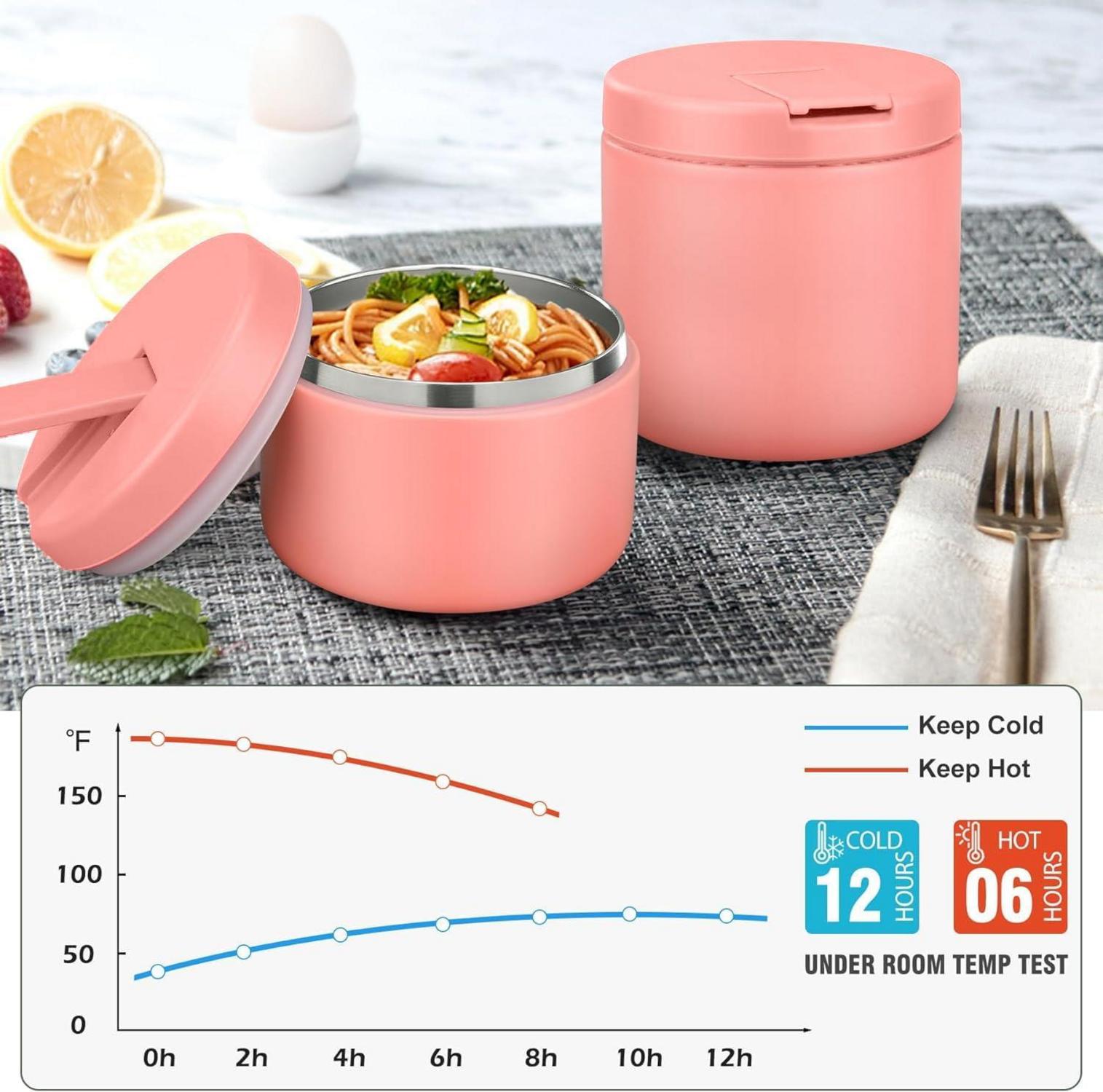Itslife Thermobehälter 350ml Edelstahl Kinder Lunchbox Warmhaltebehälter