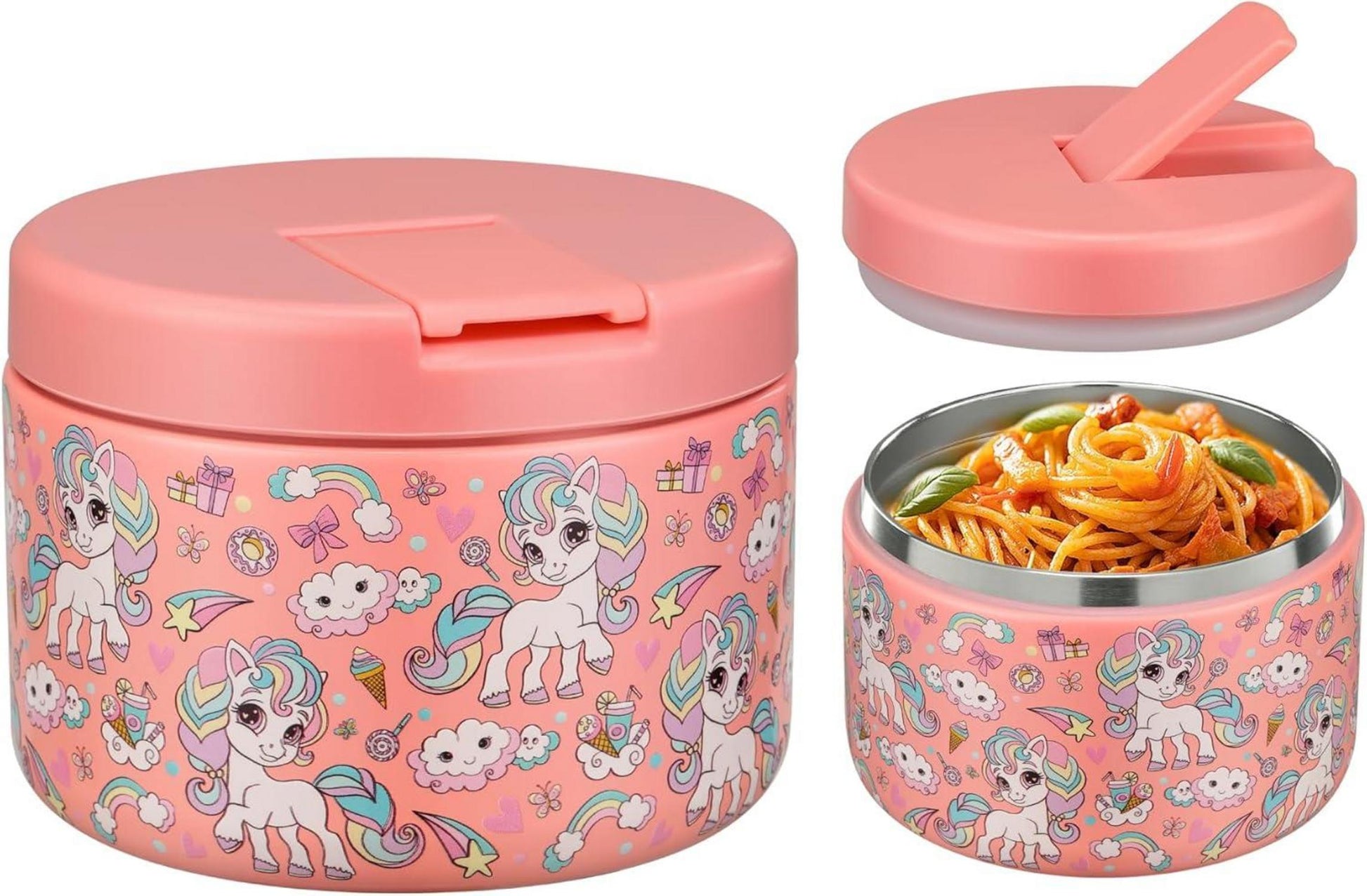 Thermobehälter 350ml Edelstahl Warmhaltebebehälter Kinder Lunchbox