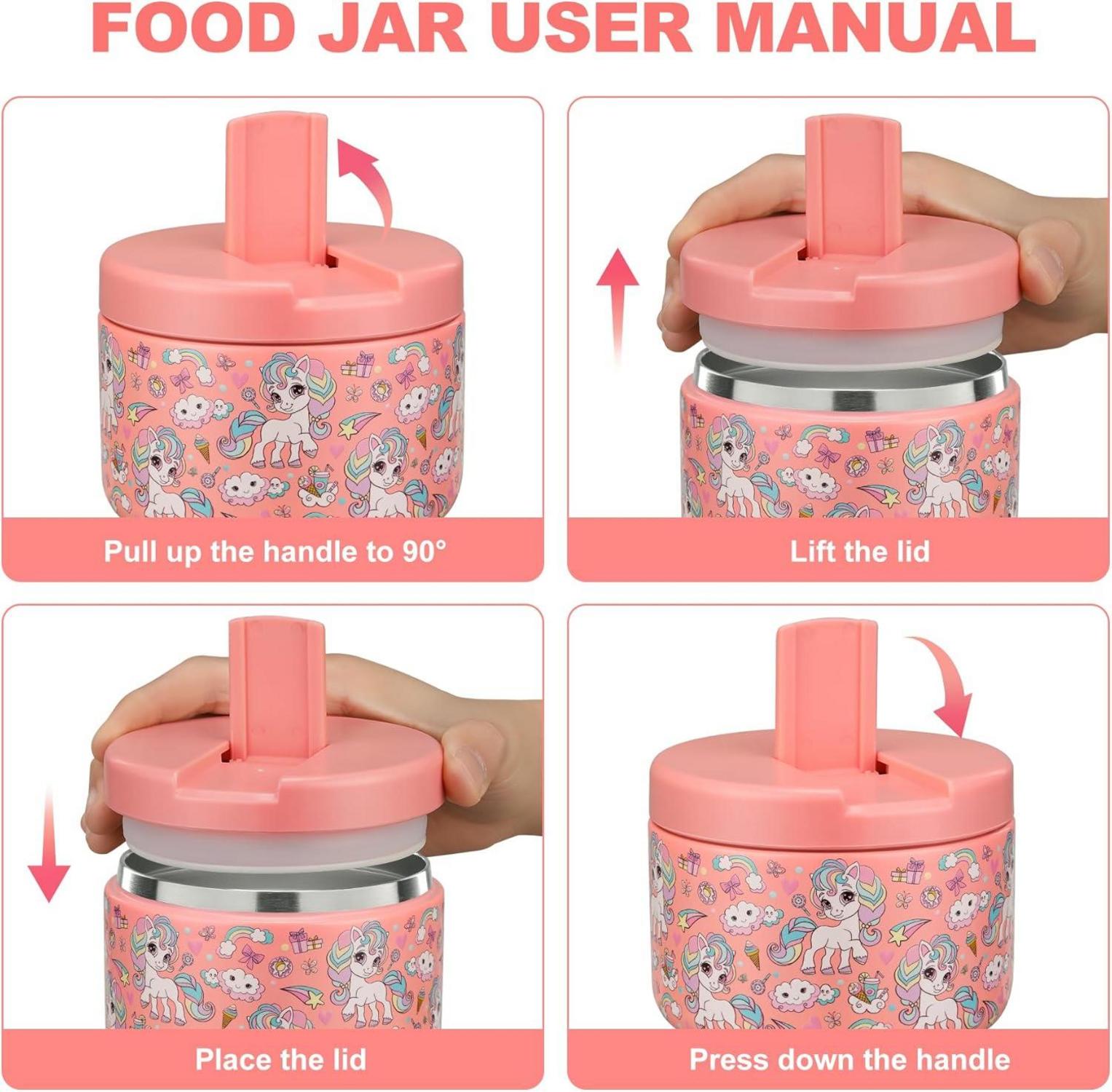 Thermobehälter 350ml Edelstahl Kinder Lunchbehälter