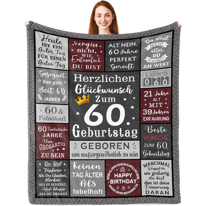 Tagesdecke zum 60. Geburtstag – Geschenk für Männer 1965