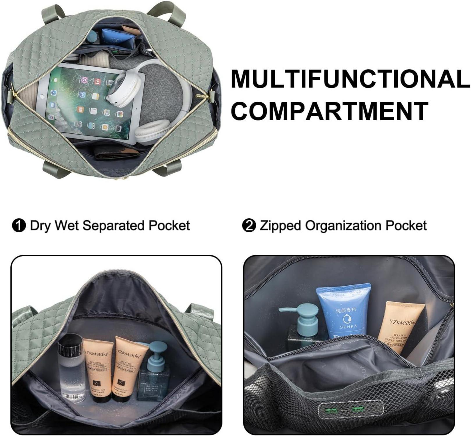 Damen Reisetasche Weekender Handgepäck Sporttasche mit Laptopfach