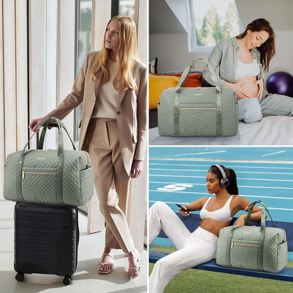 Große Damen Reisetasche mit Laptopfach, wasserdicht