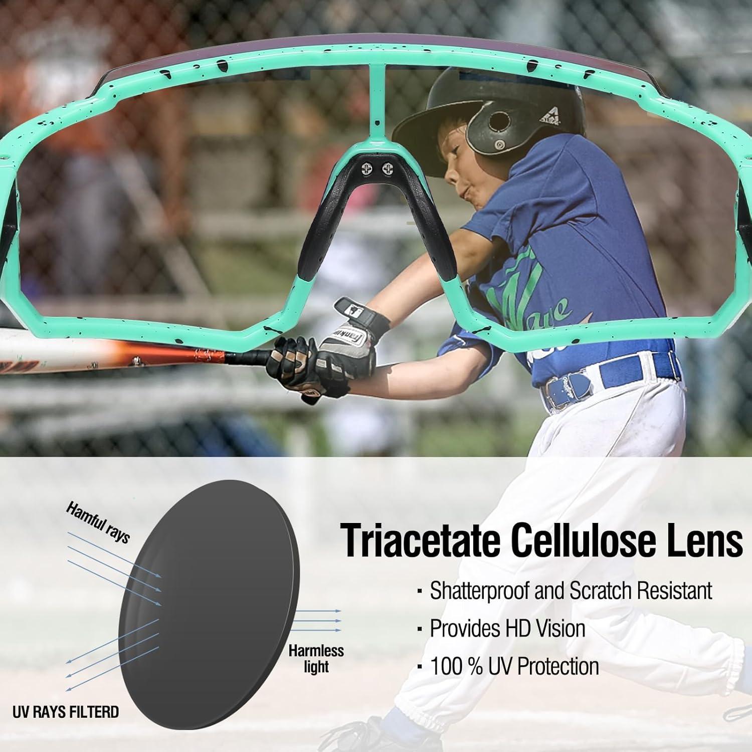 Polarisierte Jugend Sport Sonnenbrille UV400 TR90 Rahmen Mädchen