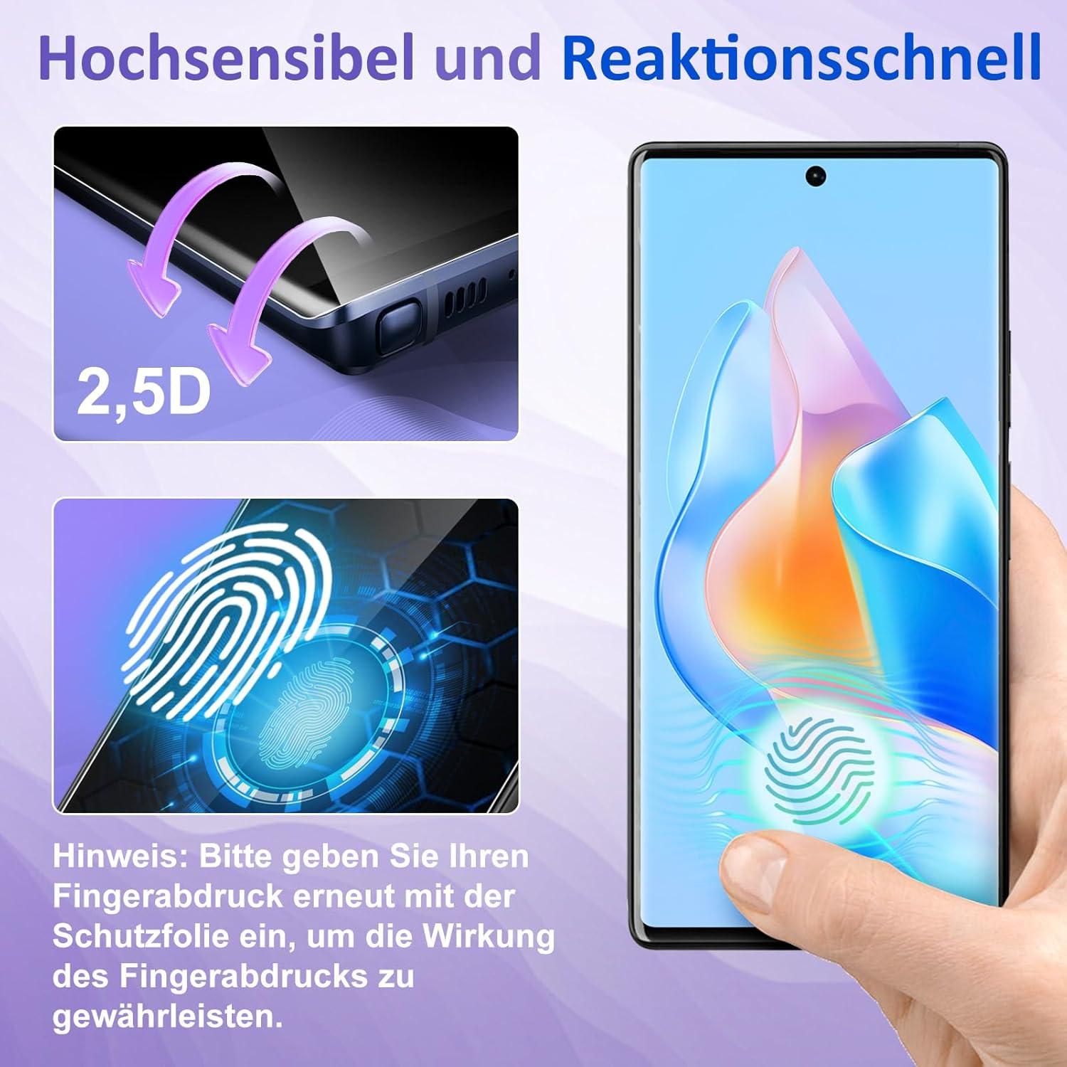 2er Pack Panzerglas Google Pixel 8 Displayfolie 9H Härte Schutzfolie