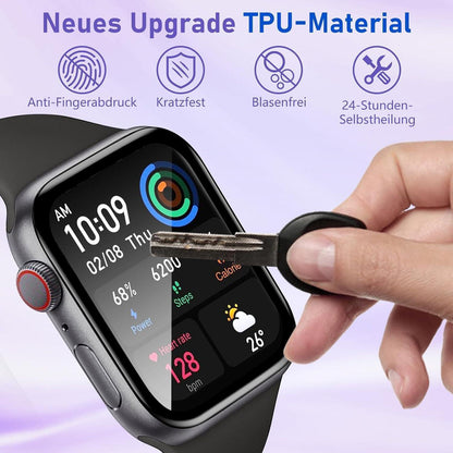 4 Stück Panzerglas Displayschutz Apple Watch