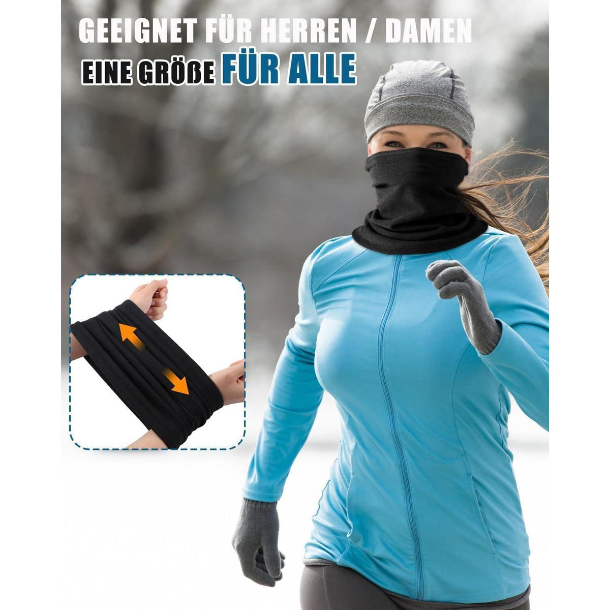 Winter Loop Schal: Multifunktionstuch für Damen & Herren