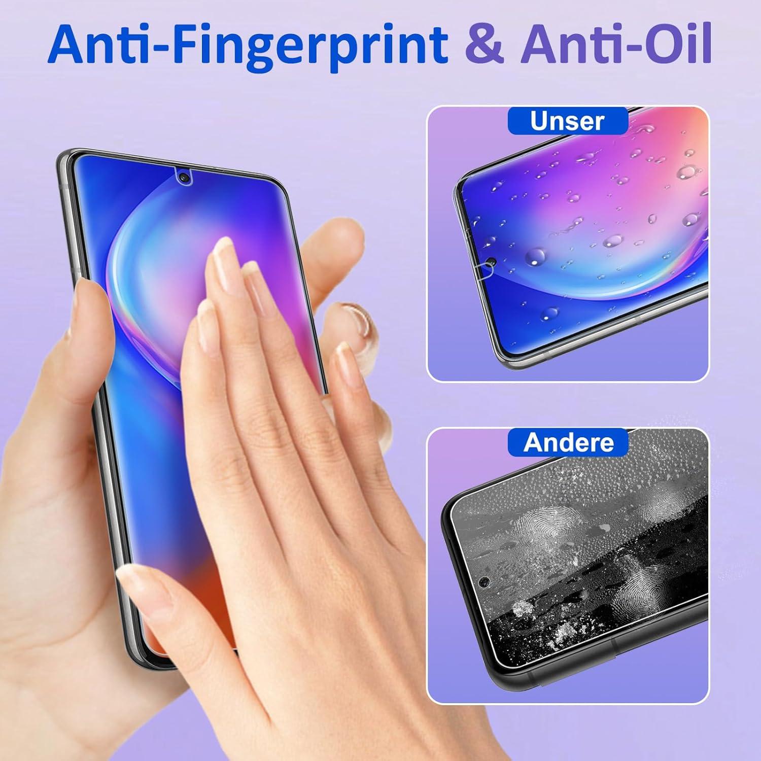 2 Stück Panzerglas Samsung Galaxy S22 5G Schutzfolie 9H Härte Displayfolie