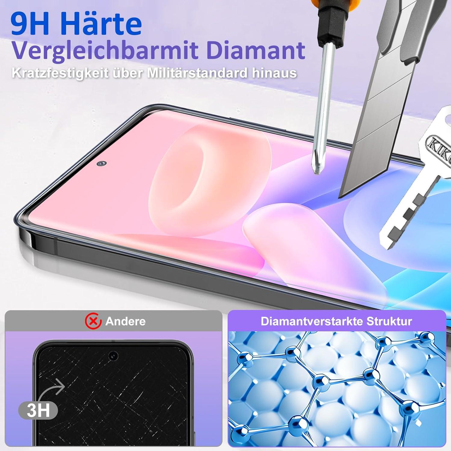 2x Panzerglas Samsung Galaxy S20 9H Displayschutz Blasenfrei