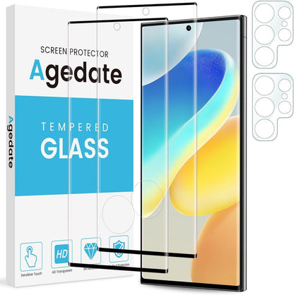 2+2 Panzerglas & Kameraschutzfolie für Samsung S22 Ultra 5G, 9H