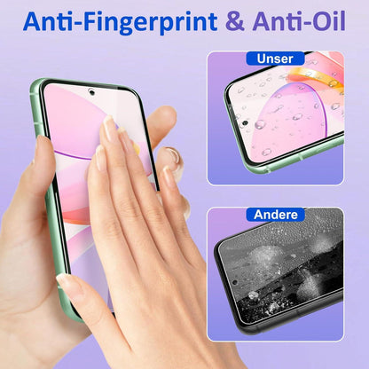Panzerglas Schutzfolie Google Pixel 8A, 9H Härte 2+2 Stück
