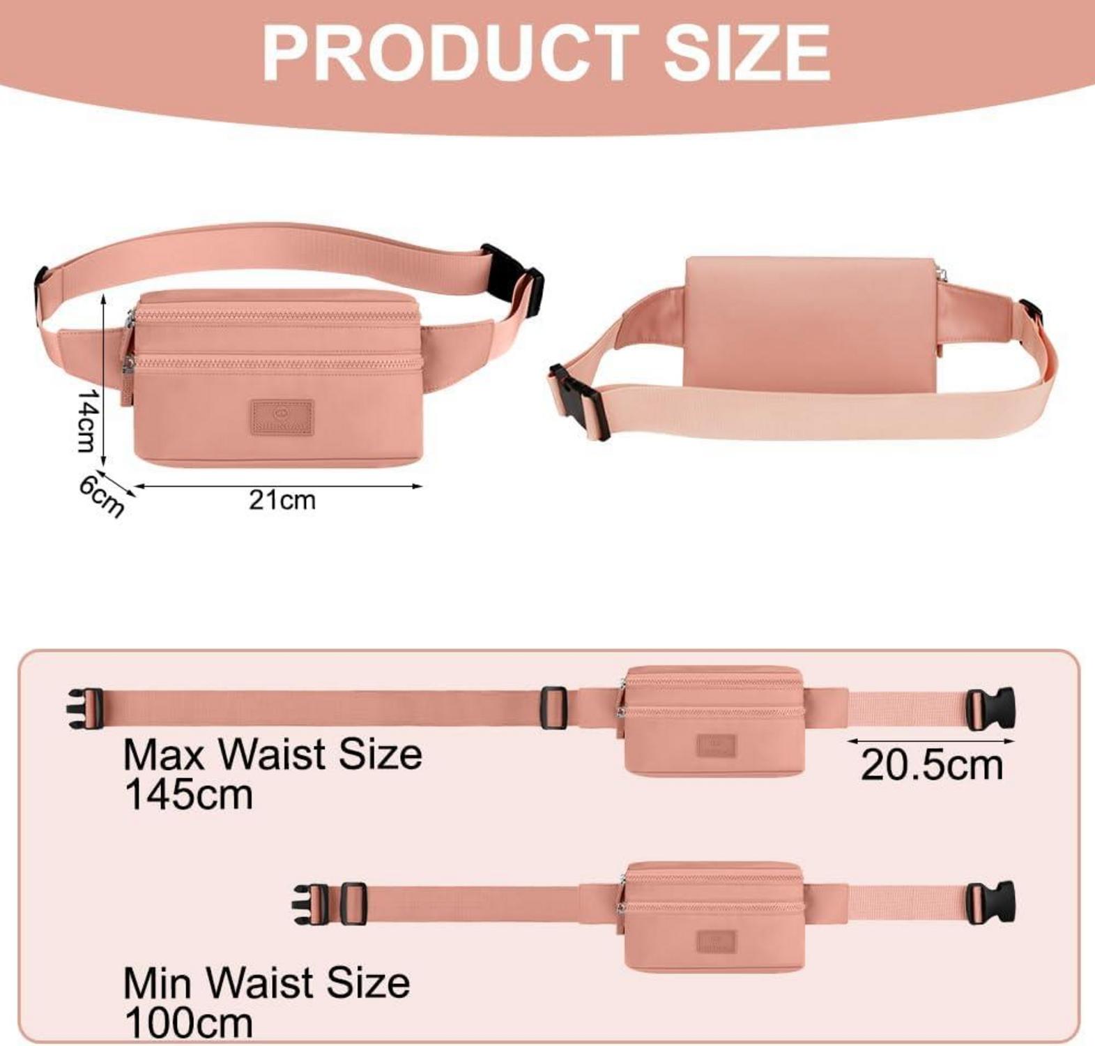 Aucuu Bauchtasche Hüfttasche Sport Gürteltasche, Wasserdicht