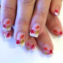 24er Set Herbst Press On Nails DIY Maniküre mit Jelly Glue