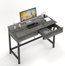 Schreibtisch mit Holzschubladen und Lagerung 100x50x73cm